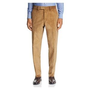 The Mens store Mens Brown Flat Front, Tapered, Suit Separate Pants 40R